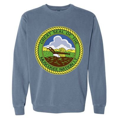 Muscogee Creek Nation Muskogee Mvskoke Garment-Dyed Sweatshirt