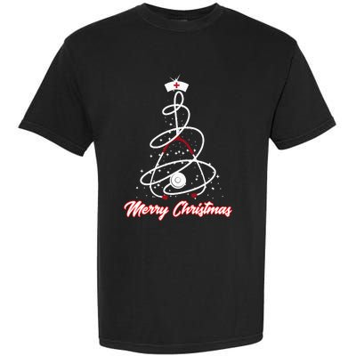 Merry Christmas Nurse Yuletide Practitioners Garment-Dyed Heavyweight T-Shirt