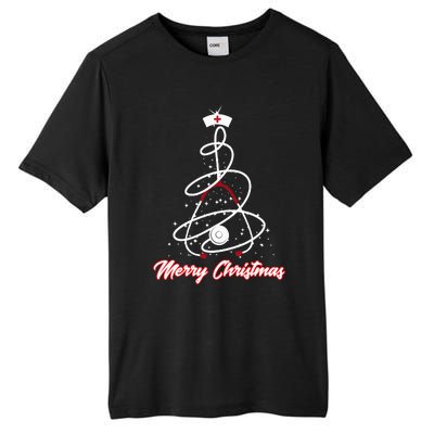 Merry Christmas Nurse Yuletide Practitioners Tall Fusion ChromaSoft Performance T-Shirt