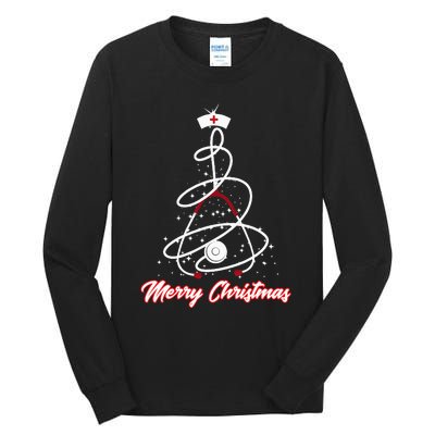 Merry Christmas Nurse Yuletide Practitioners Tall Long Sleeve T-Shirt