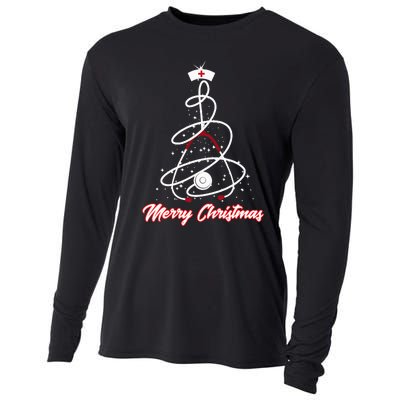 Merry Christmas Nurse Yuletide Practitioners Cooling Performance Long Sleeve Crew