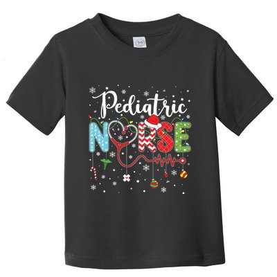 Merry Christmas Nurse Pediatric Nurse Christmas Pattern Toddler T-Shirt