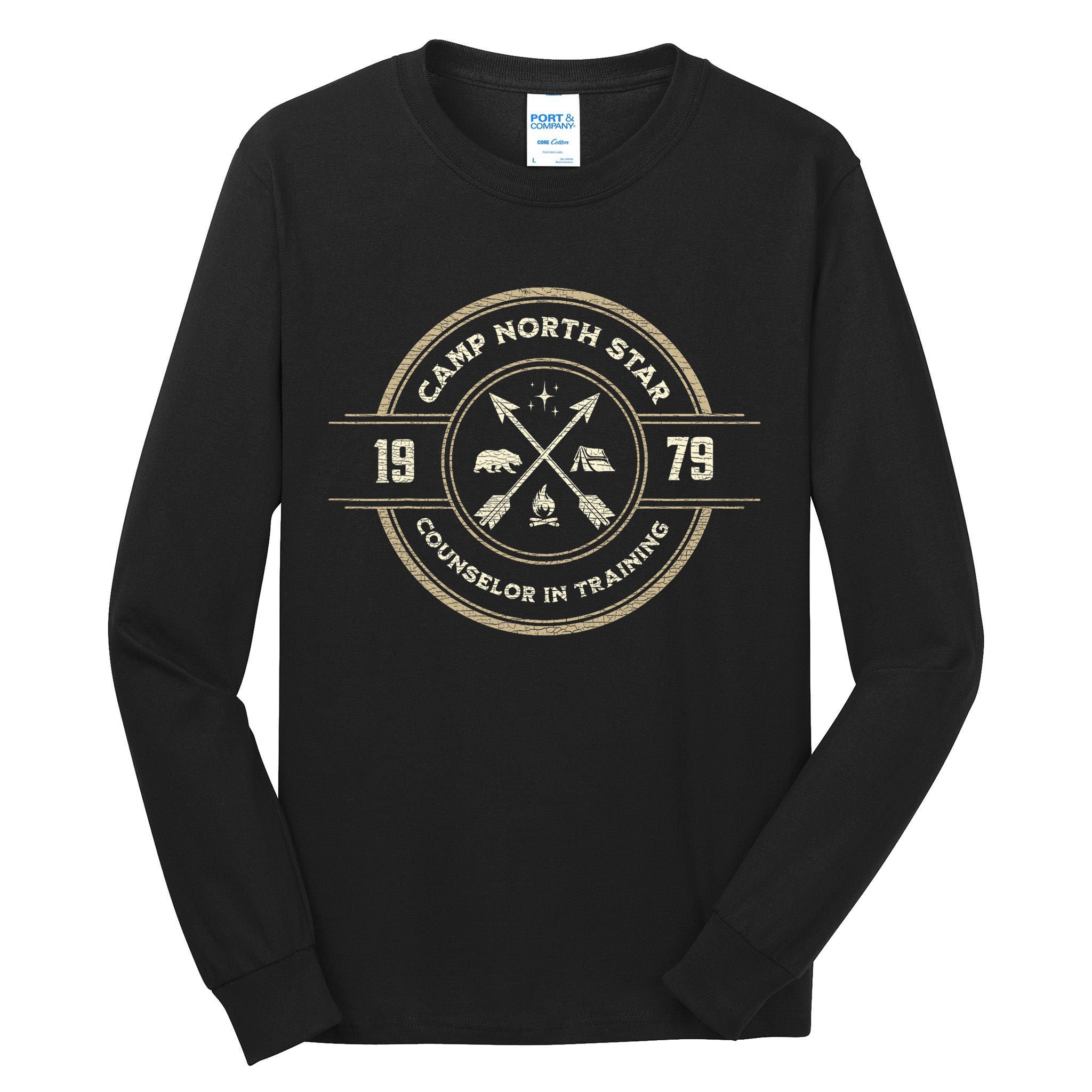 Meatballs Camp North Star Fun Retro Summer Camp Movie Fan Tall Long Sleeve T-Shirt