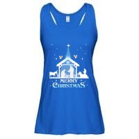 Merry Christmas Nativity Scene North Star Jesus Cute Gift Ladies Essential Flowy Tank