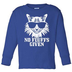 Maine Coon No Fluffs Given Cat Mom Dad Funny Cat Maine Coon Gift Toddler Long Sleeve Shirt