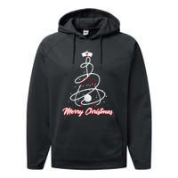 Merry Christmas Nurse Yuletide Practitioners Cute Gift Performance Fleece Hoodie