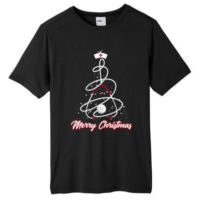 Merry Christmas Nurse Yuletide Practitioners Cute Gift Tall Fusion ChromaSoft Performance T-Shirt