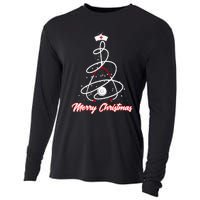 Merry Christmas Nurse Yuletide Practitioners Cute Gift Cooling Performance Long Sleeve Crew