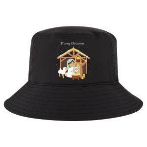 Merry Christmas Nativity Scene Christian Faith Holiday Cool Comfort Performance Bucket Hat