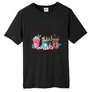 Merry Christmas Neonatal Nurse Coffee And Hot Cocoa Christmas Gift Tall Fusion ChromaSoft Performance T-Shirt