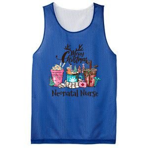 Merry Christmas Neonatal Nurse Coffee And Hot Cocoa Christmas Gift Mesh Reversible Basketball Jersey Tank