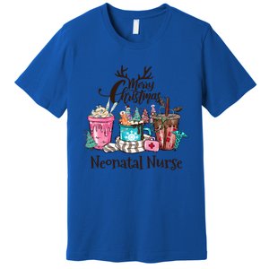 Merry Christmas Neonatal Nurse Coffee And Hot Cocoa Christmas Gift Premium T-Shirt