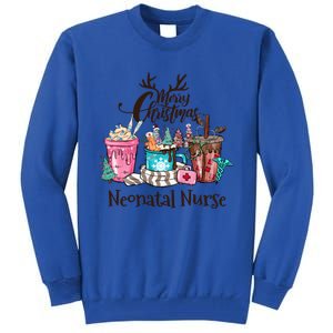 Merry Christmas Neonatal Nurse Coffee And Hot Cocoa Christmas Gift Tall Sweatshirt