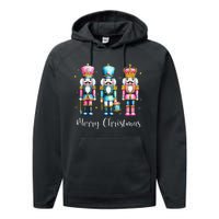 Merry Christmas Nutcracker Ballet Festive Xmas Performance Fleece Hoodie