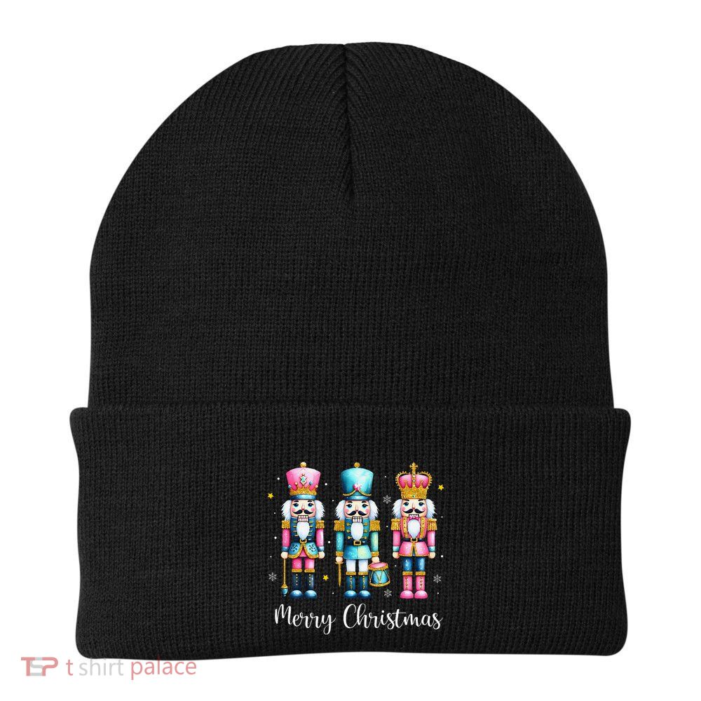 Merry Christmas Nutcracker Ballet Festive Xmas Knit Cap Winter Beanie
