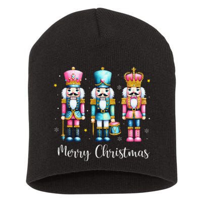 Merry Christmas Nutcracker Ballet Festive Xmas Short Acrylic Beanie