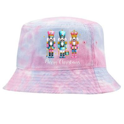 Merry Christmas Nutcracker Ballet Festive Xmas Tie-Dyed Bucket Hat