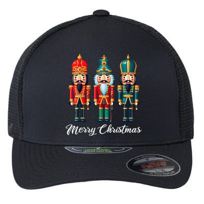 Merry Christmas Nutcracker Ballet Festive Xmas  Flexfit Unipanel Trucker Cap