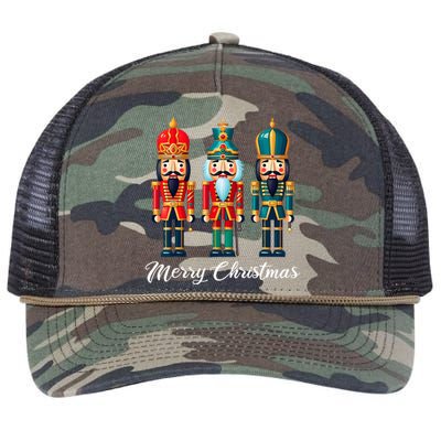 Merry Christmas Nutcracker Ballet Festive Xmas  Retro Rope Trucker Hat Cap