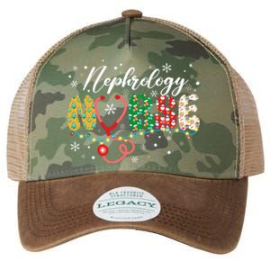 Merry Christmas Nephrology Nurse Xmas Nurses Scrub Legacy Tie Dye Trucker Hat