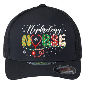 Merry Christmas Nephrology Nurse Xmas Nurses Scrub Flexfit Unipanel Trucker Cap