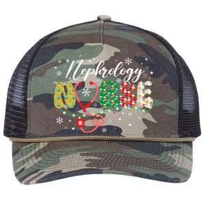 Merry Christmas Nephrology Nurse Xmas Nurses Scrub Retro Rope Trucker Hat Cap