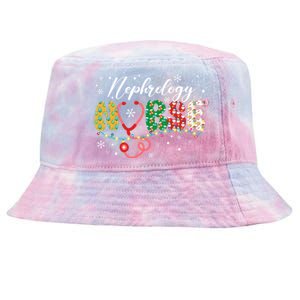 Merry Christmas Nephrology Nurse Xmas Nurses Scrub Tie-Dyed Bucket Hat