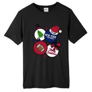 Merry Christmas New York football Est 1925 Tall Fusion ChromaSoft Performance T-Shirt