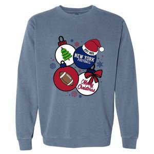 Merry Christmas New York football Est 1925 Garment-Dyed Sweatshirt