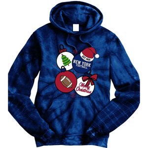 Merry Christmas New York football Est 1925 Tie Dye Hoodie