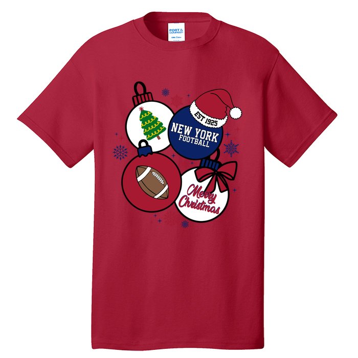 Merry Christmas New York football Est 1925 Tall T-Shirt