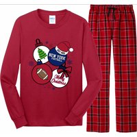 Merry Christmas New York football Est 1925 Long Sleeve Pajama Set