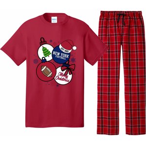 Merry Christmas New York football Est 1925 Pajama Set