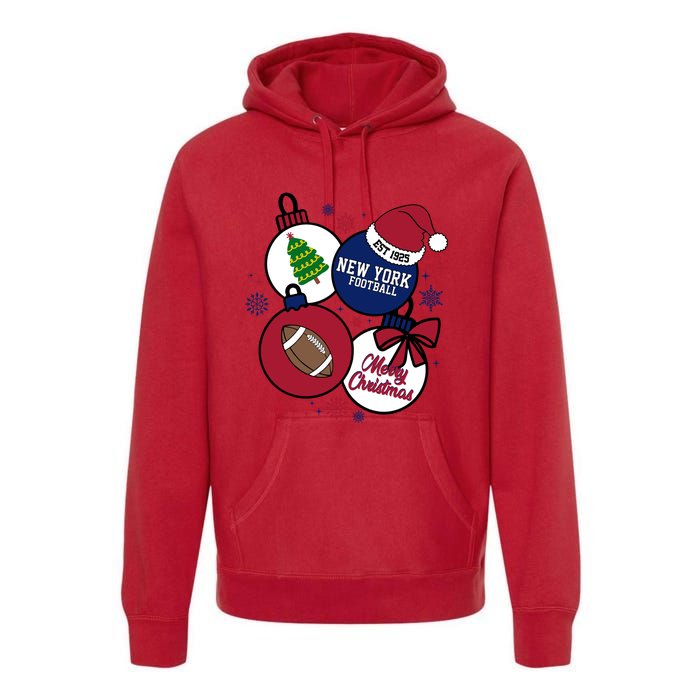 Merry Christmas New York football Est 1925 Premium Hoodie