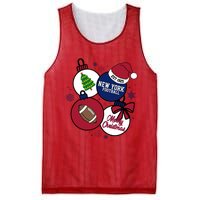 Merry Christmas New York football Est 1925 Mesh Reversible Basketball Jersey Tank