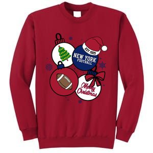 Merry Christmas New York football Est 1925 Tall Sweatshirt