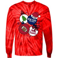 Merry Christmas New York football Est 1925 Tie-Dye Long Sleeve Shirt