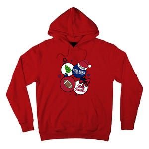 Merry Christmas New York football Est 1925 Tall Hoodie