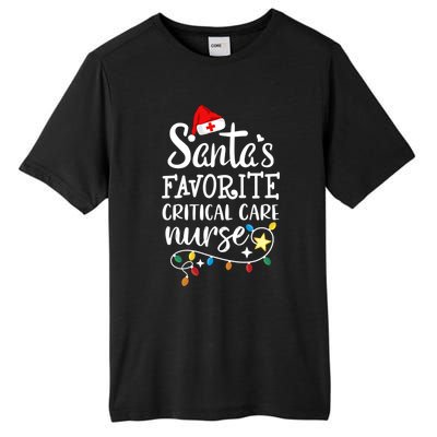 Merry Christmas Nurse Santas Favorite Critical Care Nurse Gift Tall Fusion ChromaSoft Performance T-Shirt