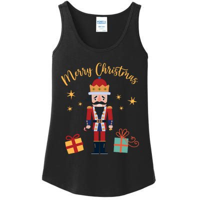 Merry Christmas Nutcracker Ladies Essential Tank