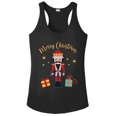 Merry Christmas Nutcracker Ladies PosiCharge Competitor Racerback Tank