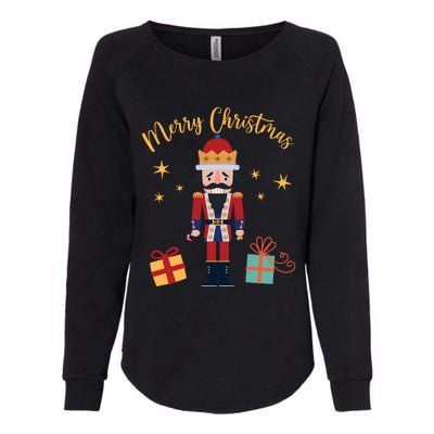 Merry Christmas Nutcracker Womens California Wash Sweatshirt