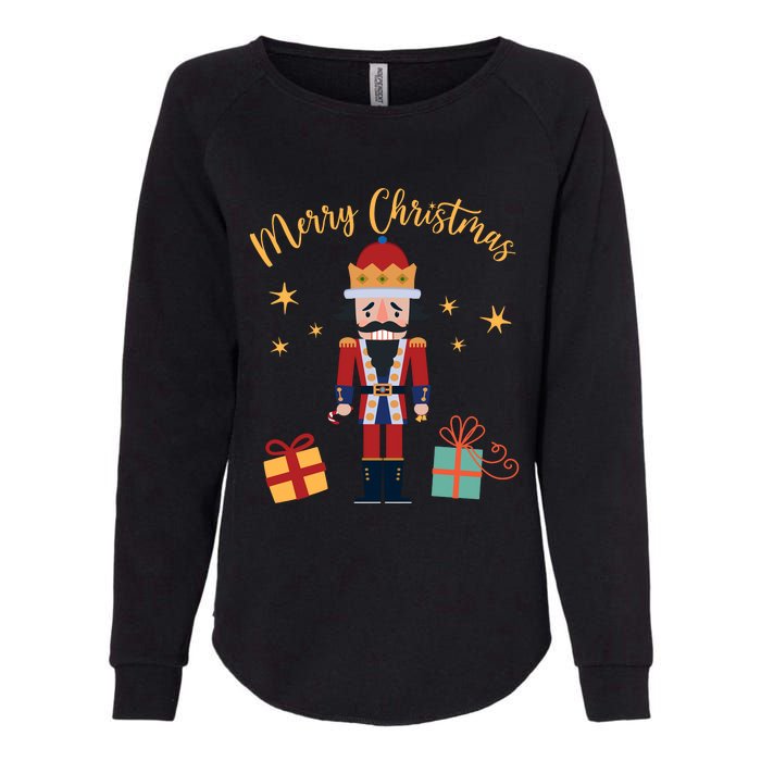 Merry Christmas Nutcracker Womens California Wash Sweatshirt