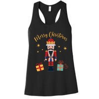 Merry Christmas Nutcracker Women's Racerback Tank