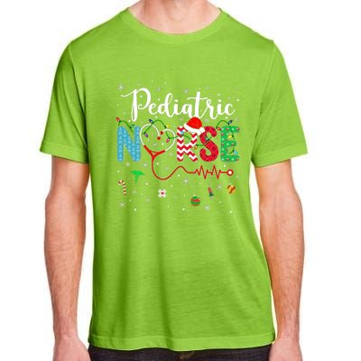 Merry Christmas Nurse Pediatric Nurse Christmas Pattern Adult ChromaSoft Performance T-Shirt