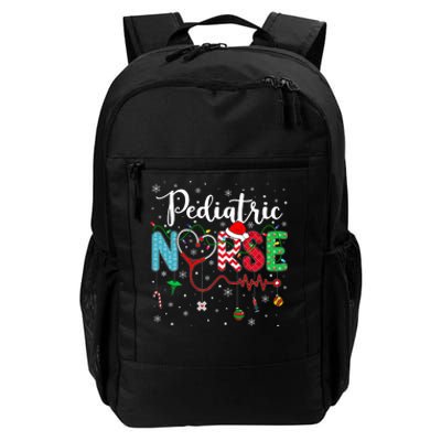 Merry Christmas Nurse Pediatric Nurse Christmas Pattern Daily Commute Backpack