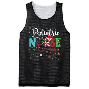 Merry Christmas Nurse Pediatric Nurse Christmas Pattern Mesh Reversible Basketball Jersey Tank