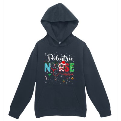 Merry Christmas Nurse Pediatric Nurse Christmas Pattern Urban Pullover Hoodie