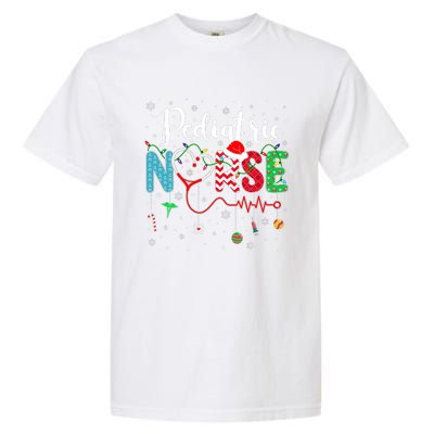 Merry Christmas Nurse Pediatric Nurse Christmas Pattern Garment-Dyed Heavyweight T-Shirt