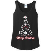 Merry Christmas Nurse Yuletide Practitioners Cute Gift Ladies Essential Tank